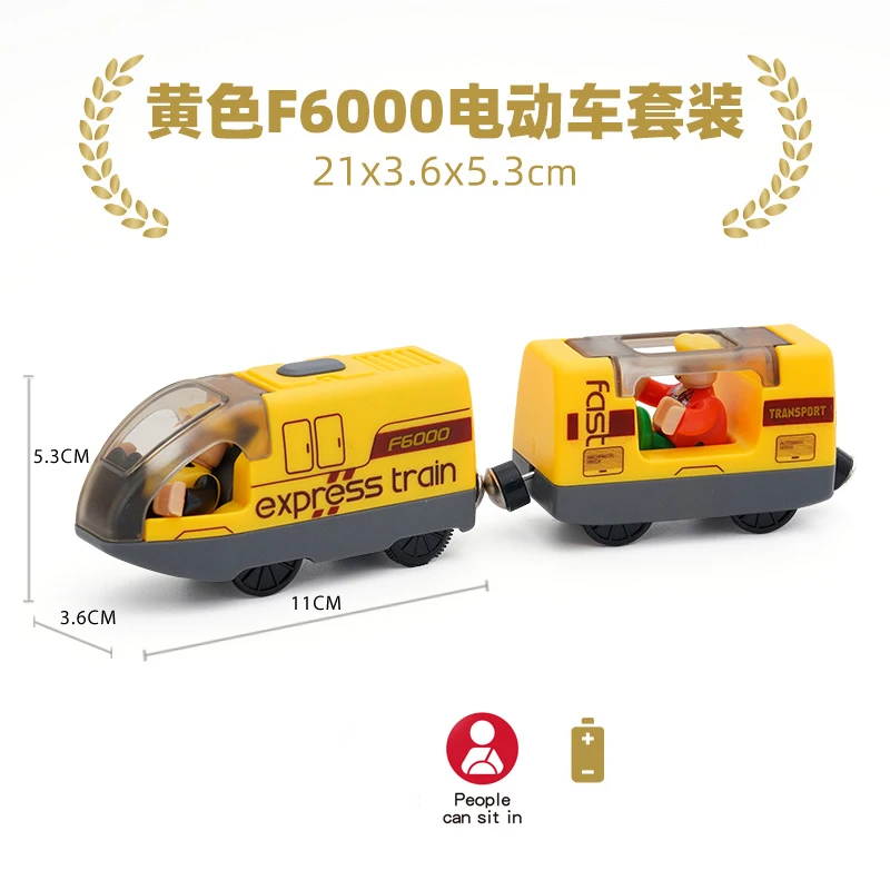 Trasporto gratuito per bambini Set di treni magnetici elettrici piccola locomotiva Harmony Train adatto per binari ferroviari in legno regali per bambini