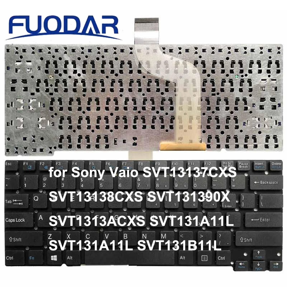 Laptop Keyboard for Sony Vaio SVT13137CXS SVT13138CXS SVT131390X SVT1313ACXS SVT131A11L SVT131A11L SVT131B11L