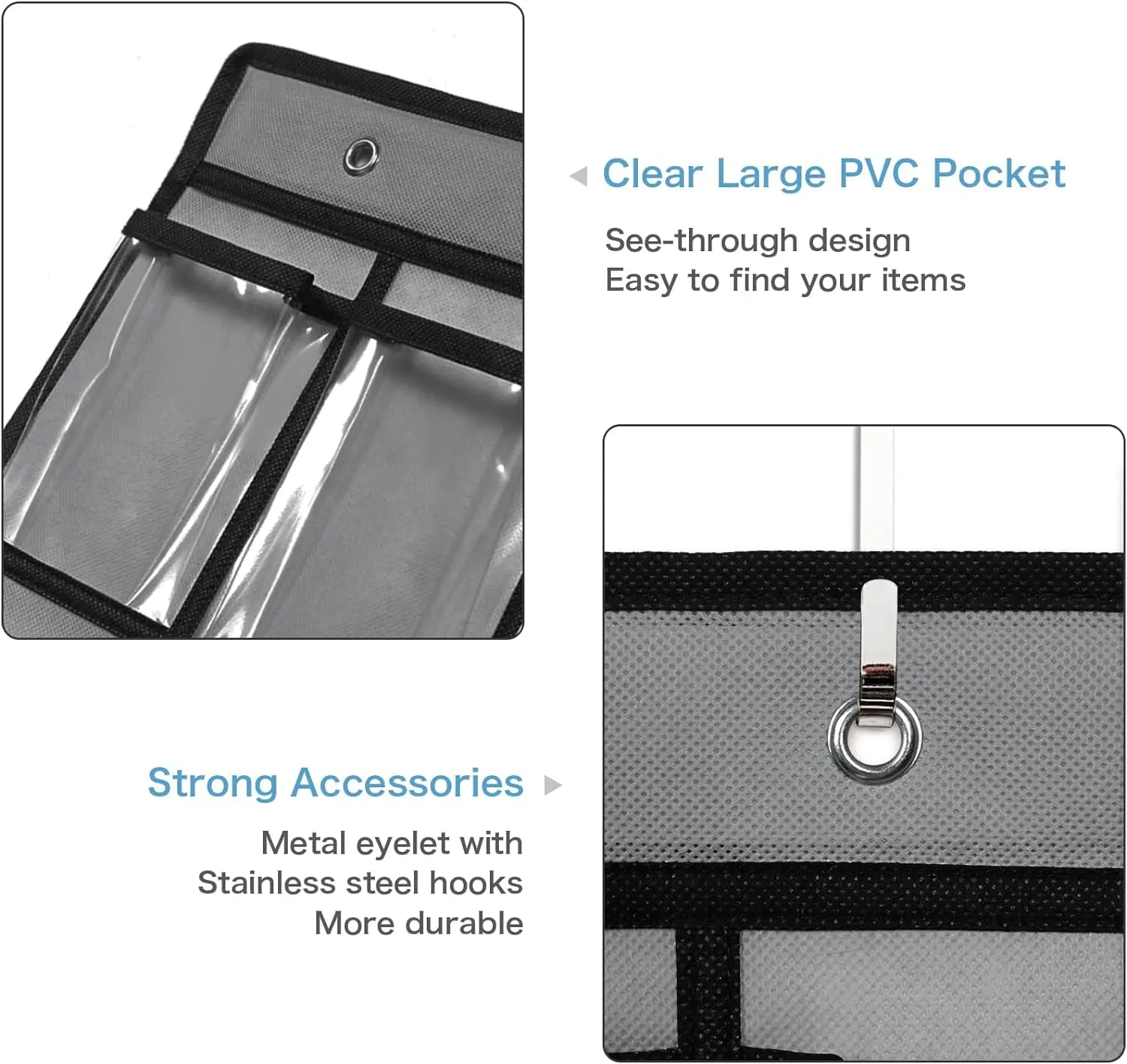 42 Pocket Classroom Pocket Chart for Cell Phones and Calculator Clear Cellphone Pocket Chart for Classroom with Hooks