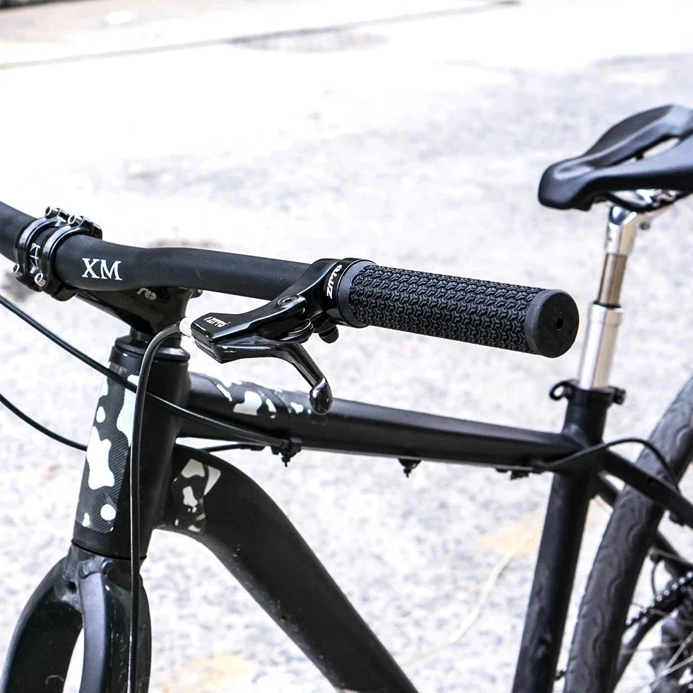 Bike Grips Handlebar Lock-on Anti-Slip Grips Shock-Proof Durable Rubber Bicycle Lock Aluminum Alloy