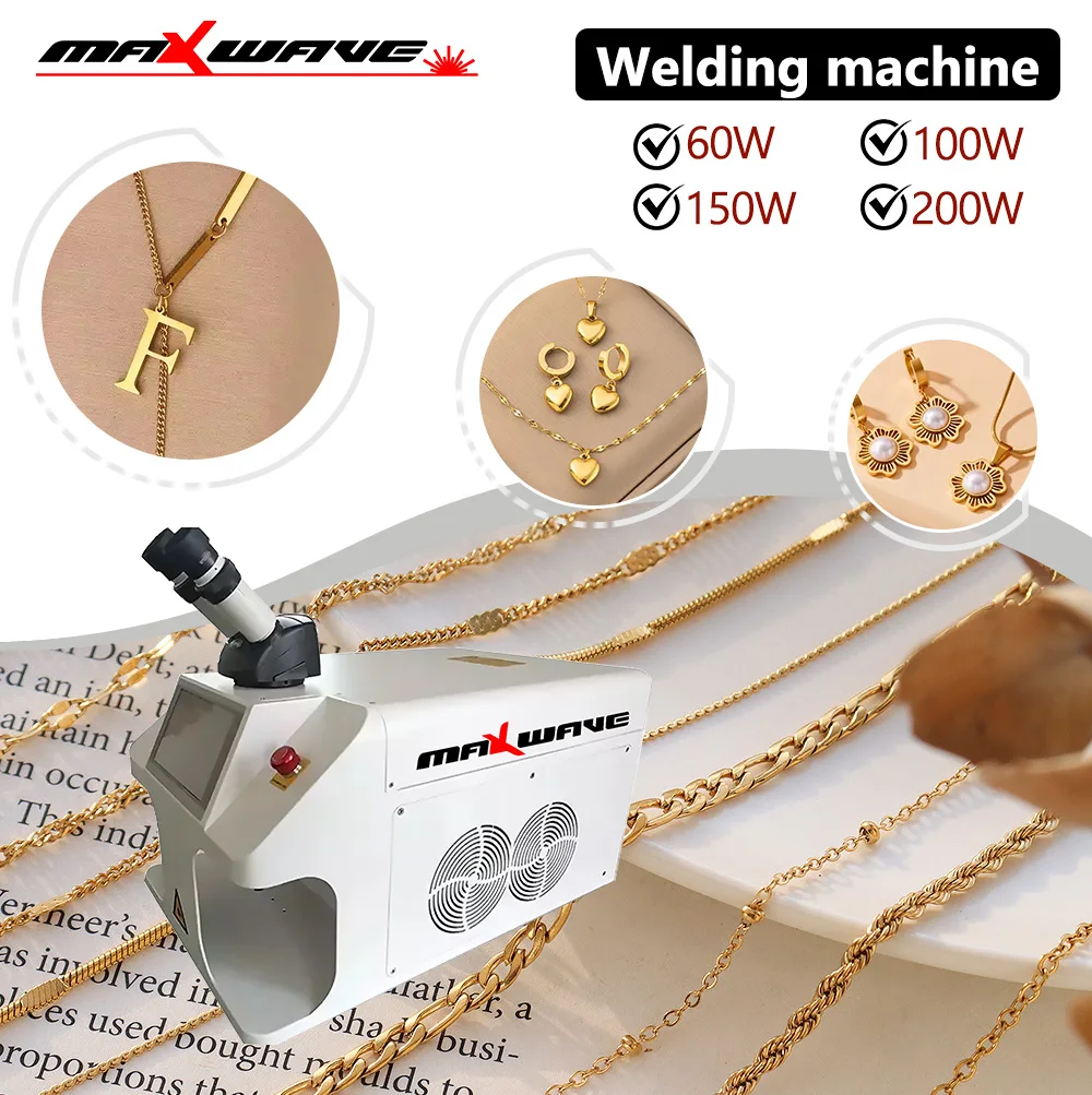 YAG Laser Welder Machine With Seven Inch Display And Water Chiller For Goldsmith Workshop Jewelry Making And Repair Equipment
