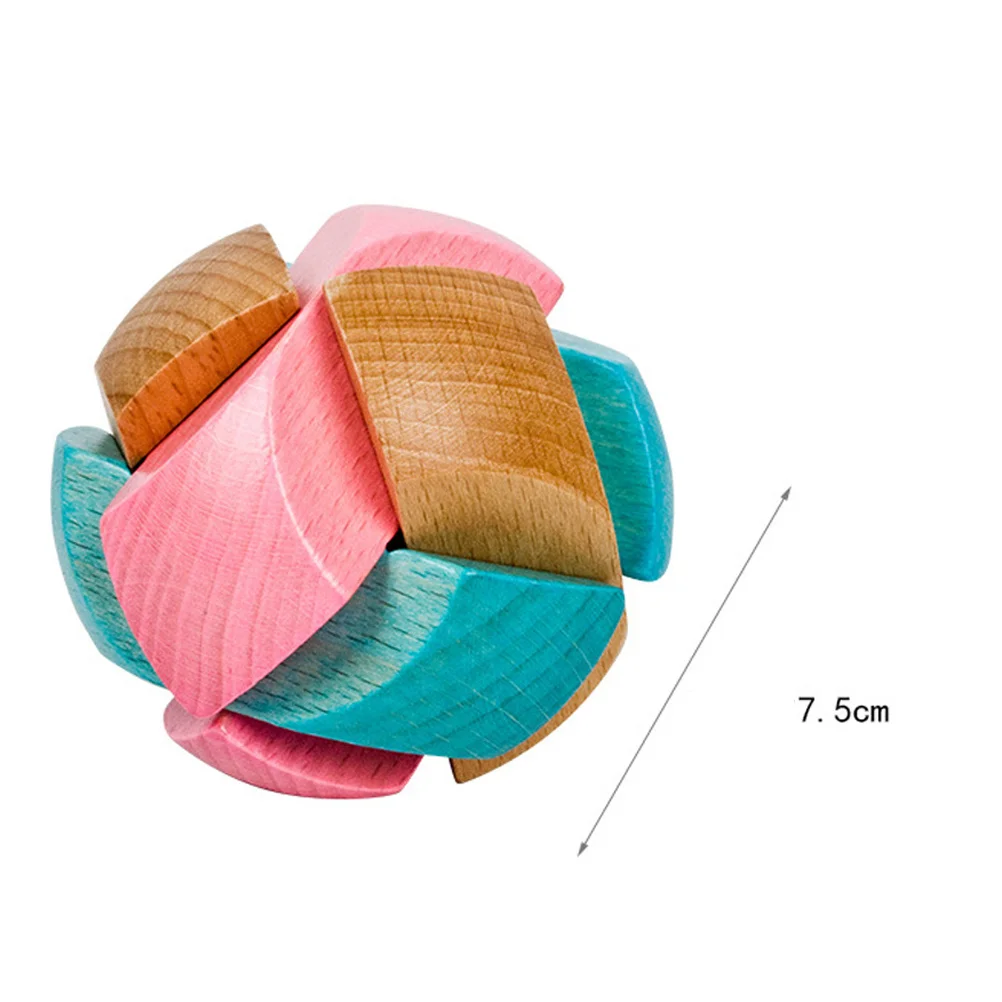 Football Lock Wooden Puzzle For Kids Adults Brain Teaser Game Stress Relief Educational Intelligence Hand Eye Coordination