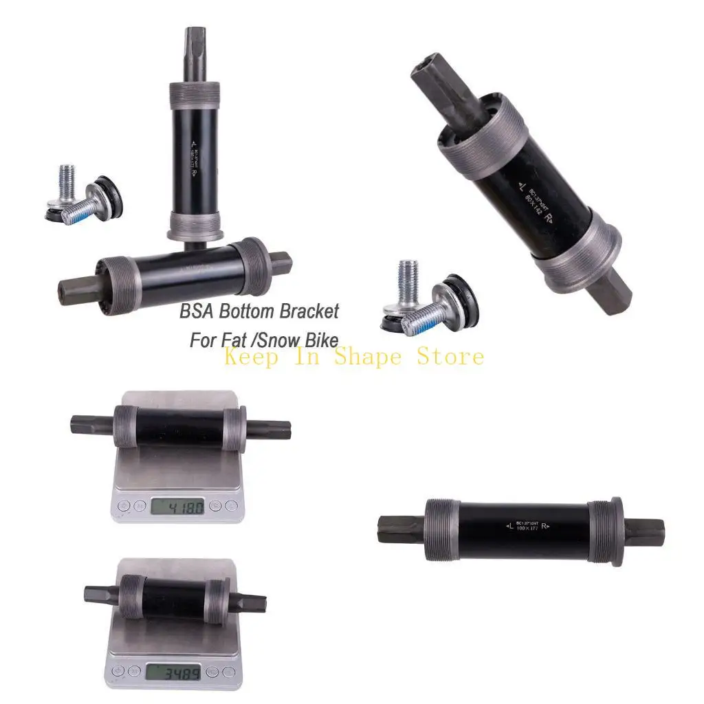 U1JC دراجة مربعة مربع محور القوس السفلي مناسبة لدراجة الثلوج الدهون 80 مم 100 مم