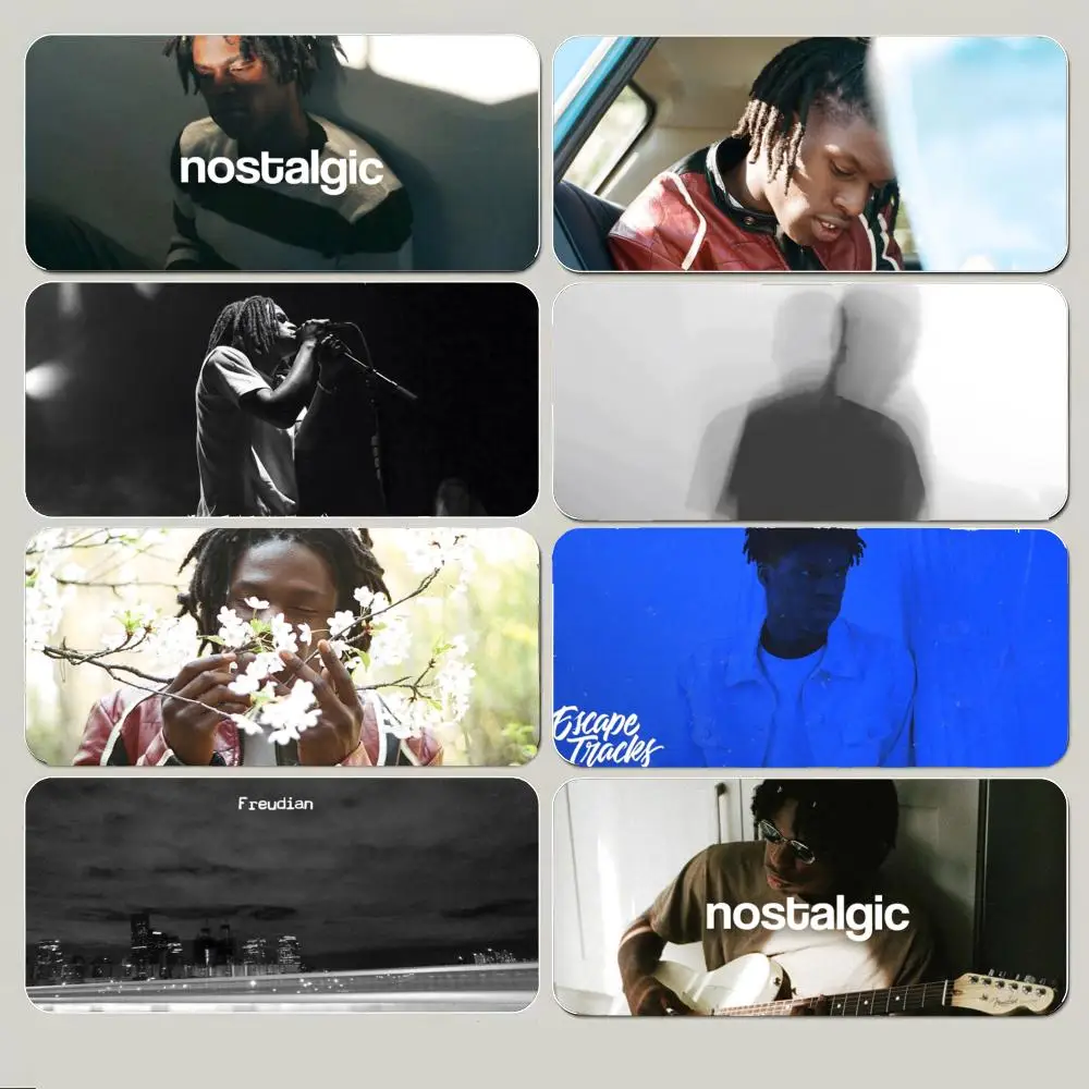 Soft Popular Singer D-Daniel Caesar Mouse Pad Large Gaming Mousepad with Thick Stitched Edge Non-Slip Desk Mat