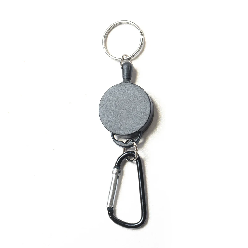 Retractable Keychain With Reinforced Steel Wire Cord For Key Keychain Badge Holder