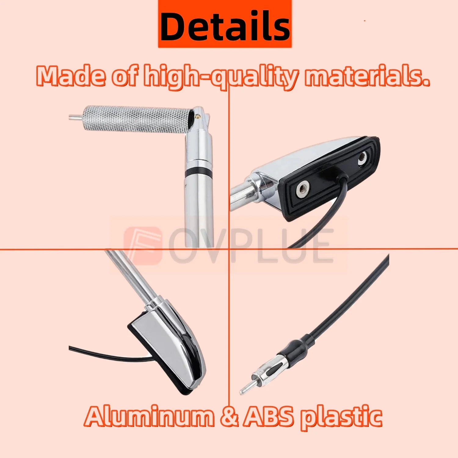 Motorcycle Accessories Aluminum ABS 46.8 inch Antenna Aerial Radio Antenna Audio Navi For Honda Goldwing GL1800 GL1500 2001-2017