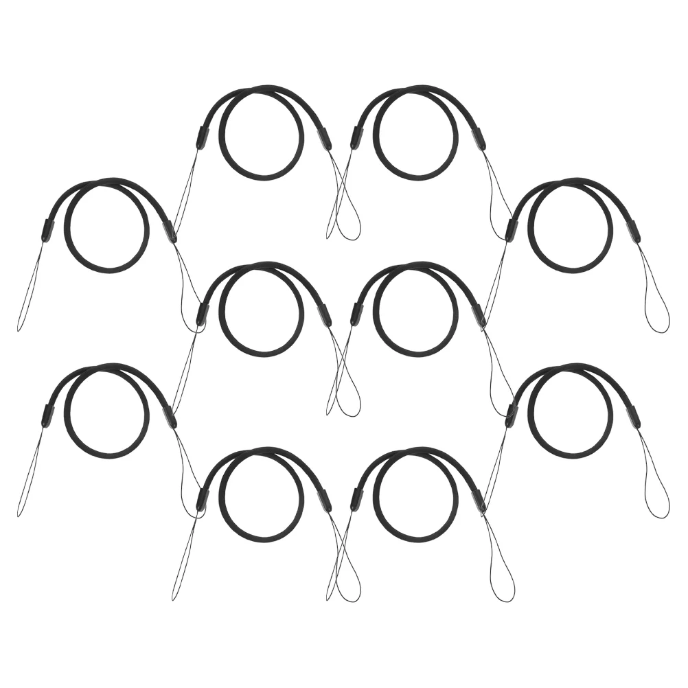 

10 Pcs ID Elastic Lanyard Anti Lost Rope Phone Pen Strap Retractable for Elasticity Tether