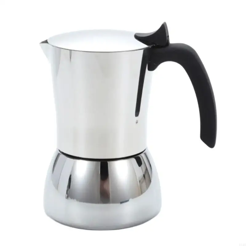 

2025 New Professional Stovetop Espressos Machine 200ml Coffee Pots Safe 304 Stainless Steel Design Coffee Extractors