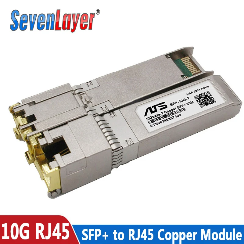 SFP + Modul RJ45 Switch Gbic 10G Konektor Tembaga RJ45 SFP Modul Gigabit Ethernet Port Kompatibel untuk Cisco Mikrotik