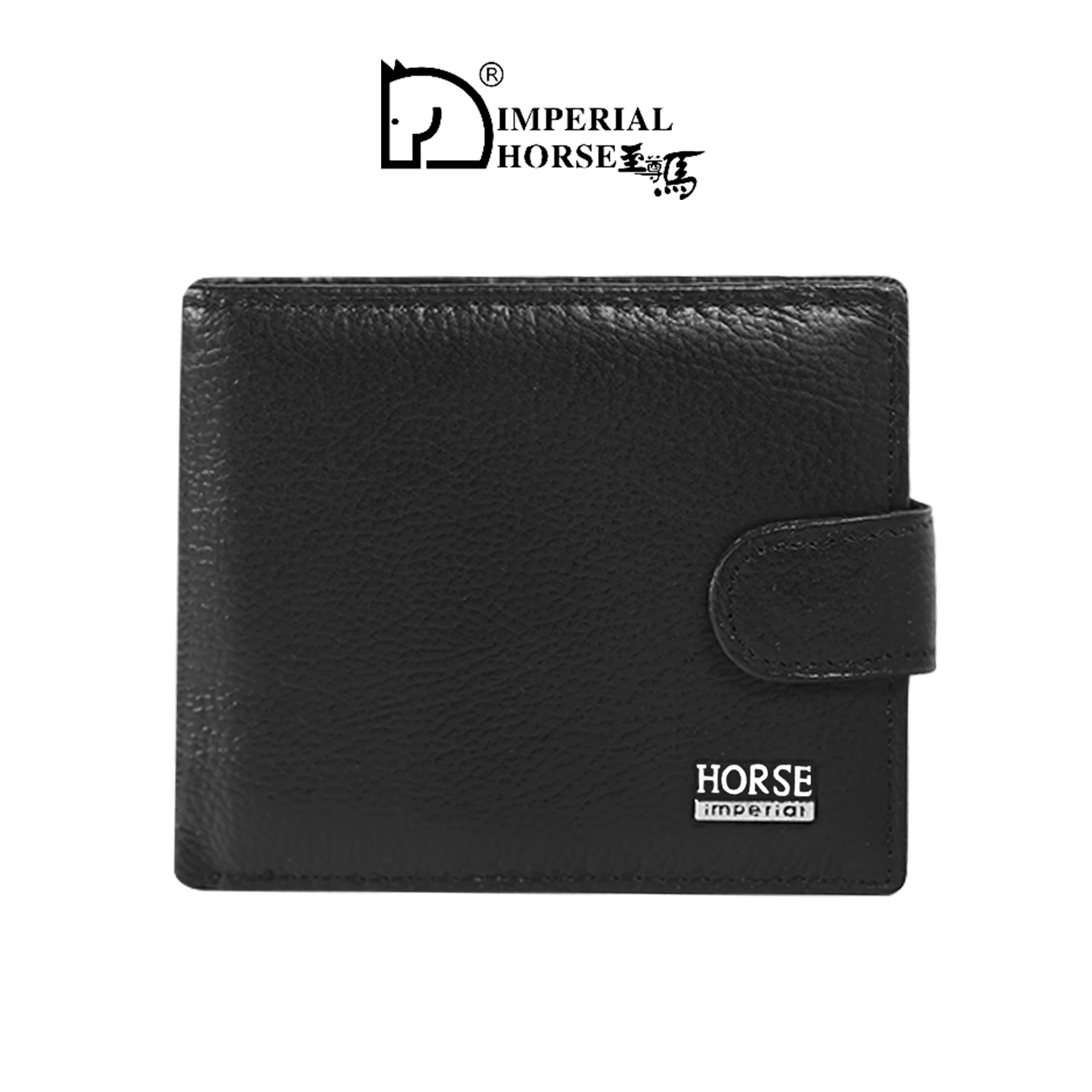 Cartera corta de cuero genuino para hombre Imperial Horse, nuevo tarjetero con diseño integrado 023A