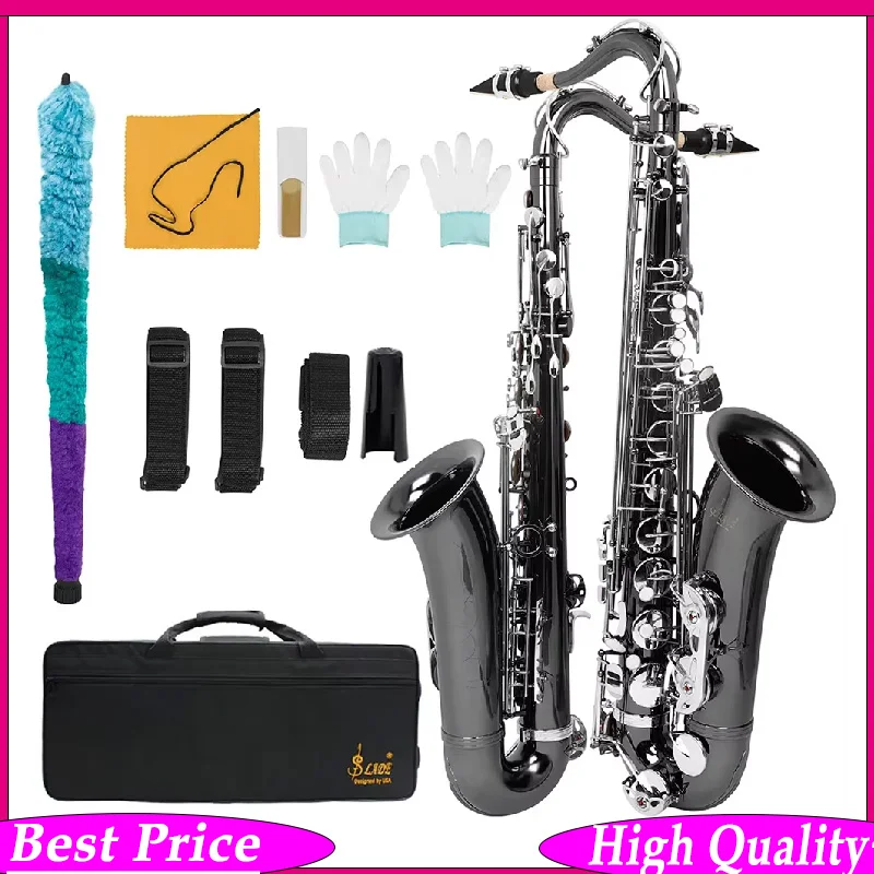 

Профессиональный тенор-саксофон SLADE Bb Tone из латуни, деревянный духовой инструмент с чехлом, подставкой, набором для чистки, тростями и аксессуарами