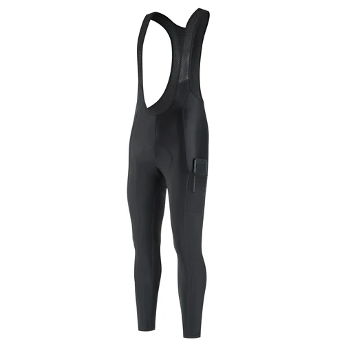 Imagen 2 del producto Nuevo Pantalones con pechera ajustados para ciclismo para hombre, pantalones largos de ciclismo de larga distancia, interfaz elástica de secado rápido ® Cojín profesional primavera otoño