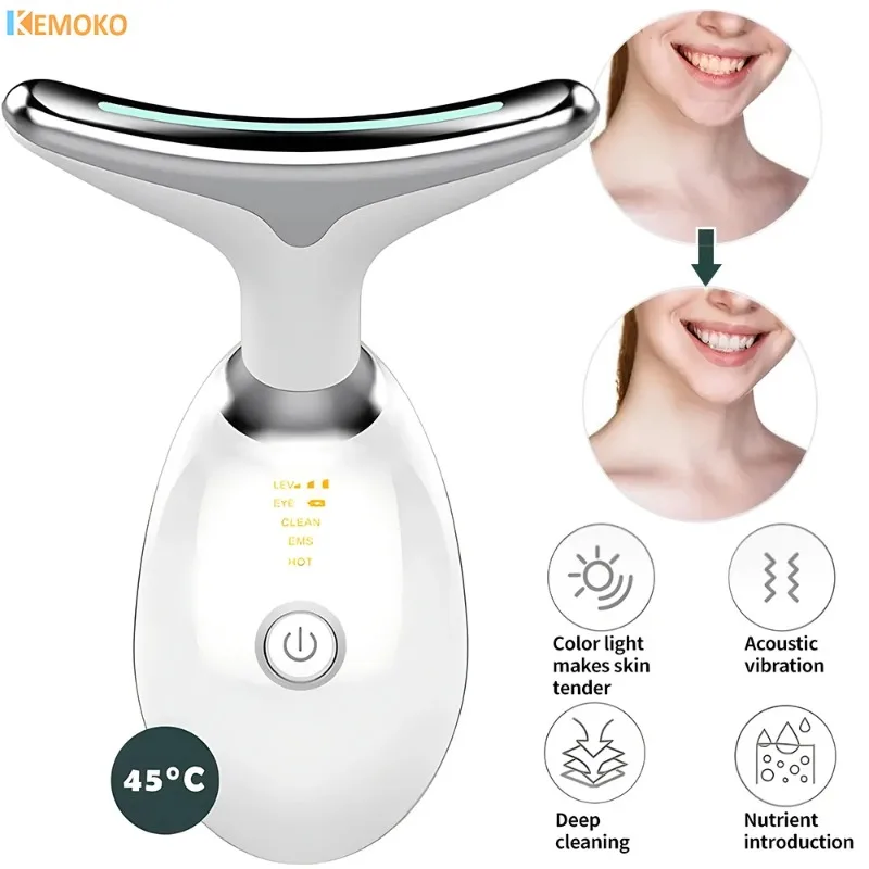 Dropshipping Neck Anti Wrinkle Facial Massager V-Face evice Facial Beauty Device Lifting Tighten Skin Care Tool Skin Care Device