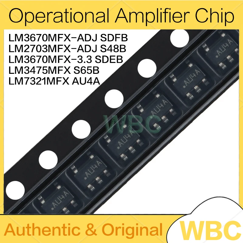 5 unids/lote LM3670MFX-ADJ LM2703MFX-ADJ LM3670MFX-3.3 LM3475MFX LM7321MFX SDFB S48B SDEB S65B AU4A SOT23-5 nuevo original
