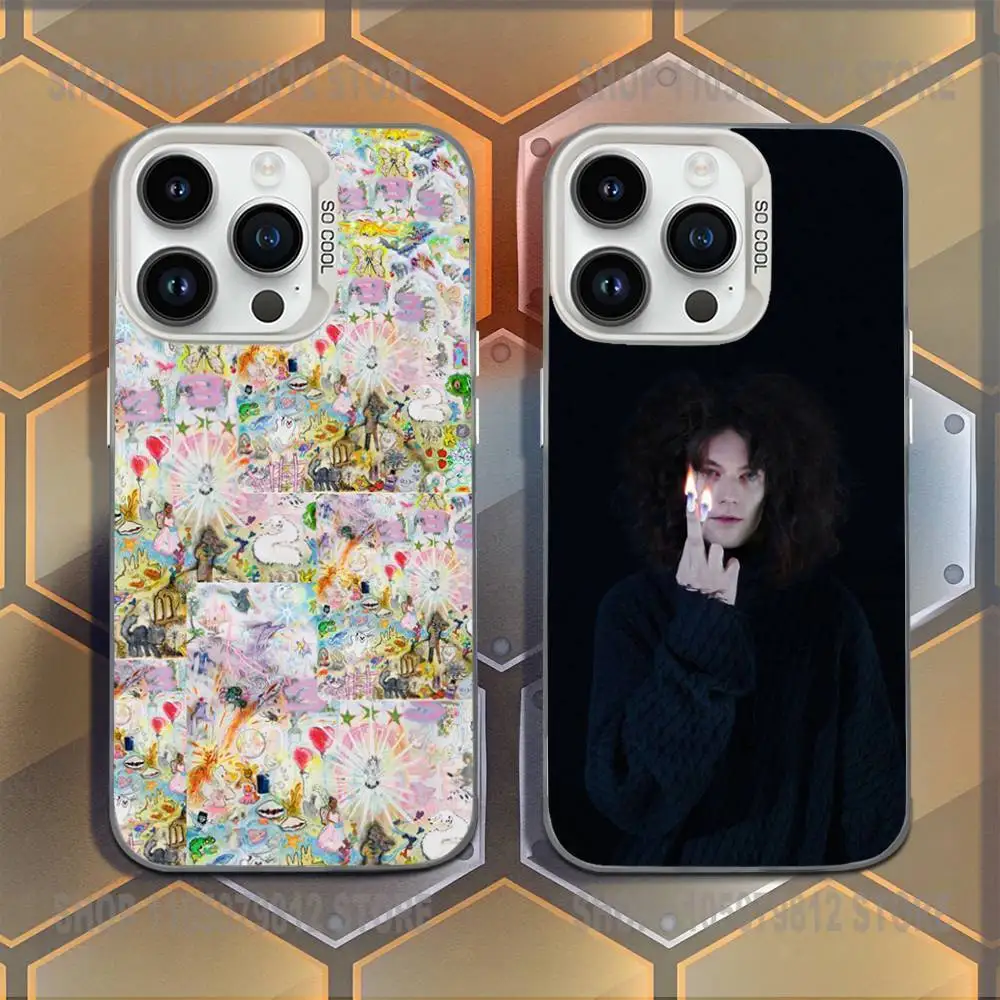 

Rapper Singer B-Bladee 333 Phone Case For iPhone 16,15,14,13,12,11,Mini,Pro,E,MAX White Candy Matte Shockproof Cover