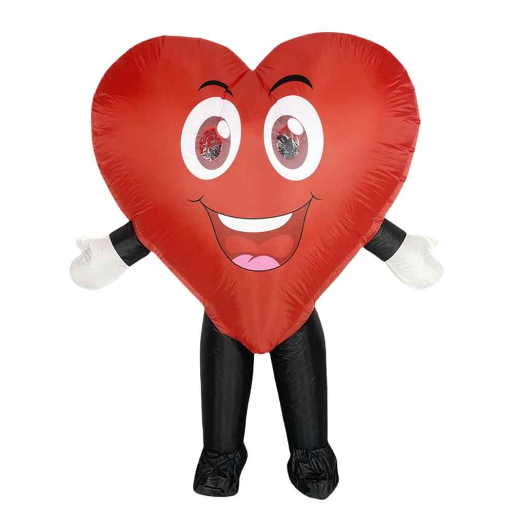 Erwachsene Valentinstag Prop Herzförmige Aufblasbare Cosplay Kostüm Lustige Atmosphäre Bühne Leistung Rollenspiel Besondere Verwendung
