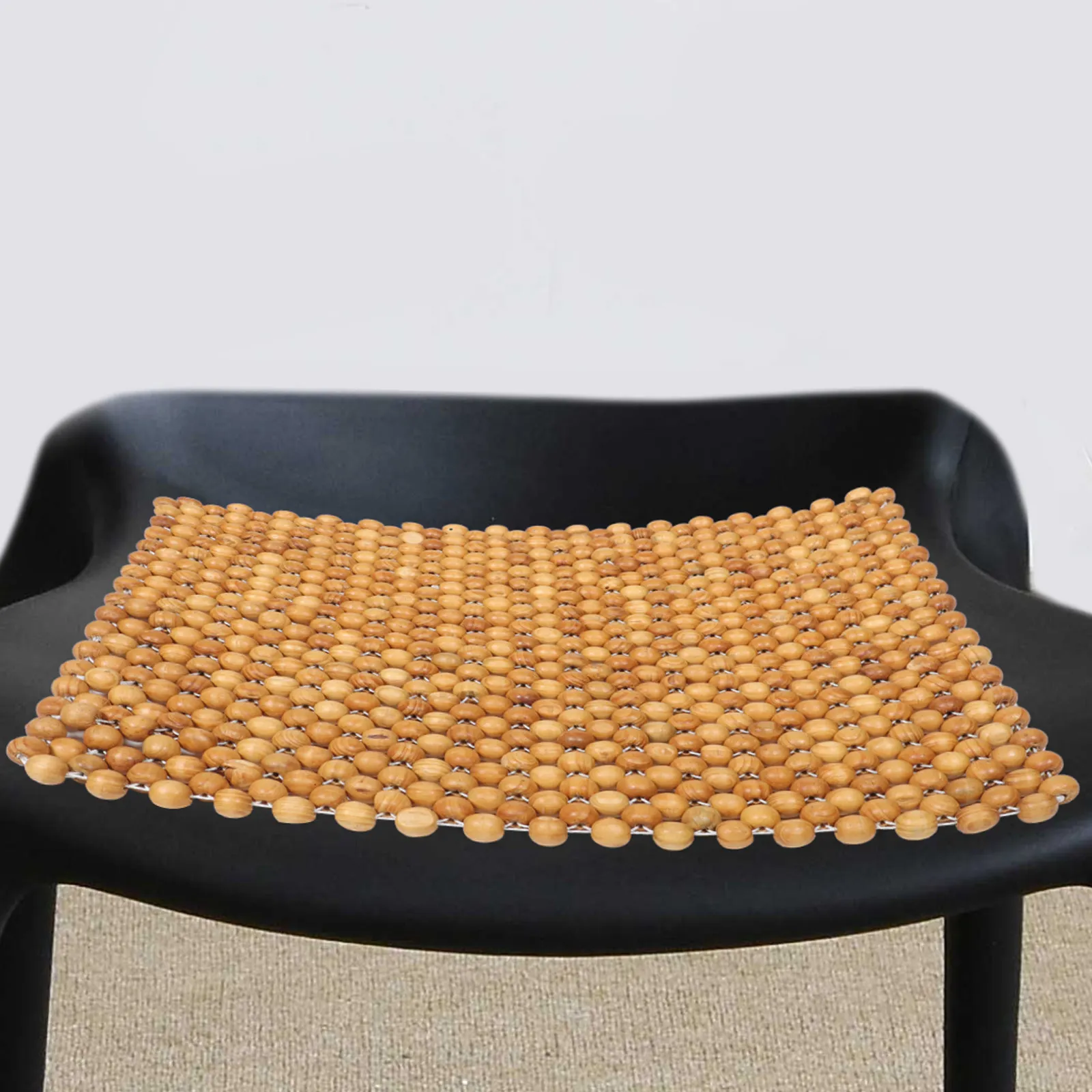 

Beaded Car Seat Covers Cooling Seat Cushion for Car Driver Summer Stable Strong Construction Wood Beads Cotton