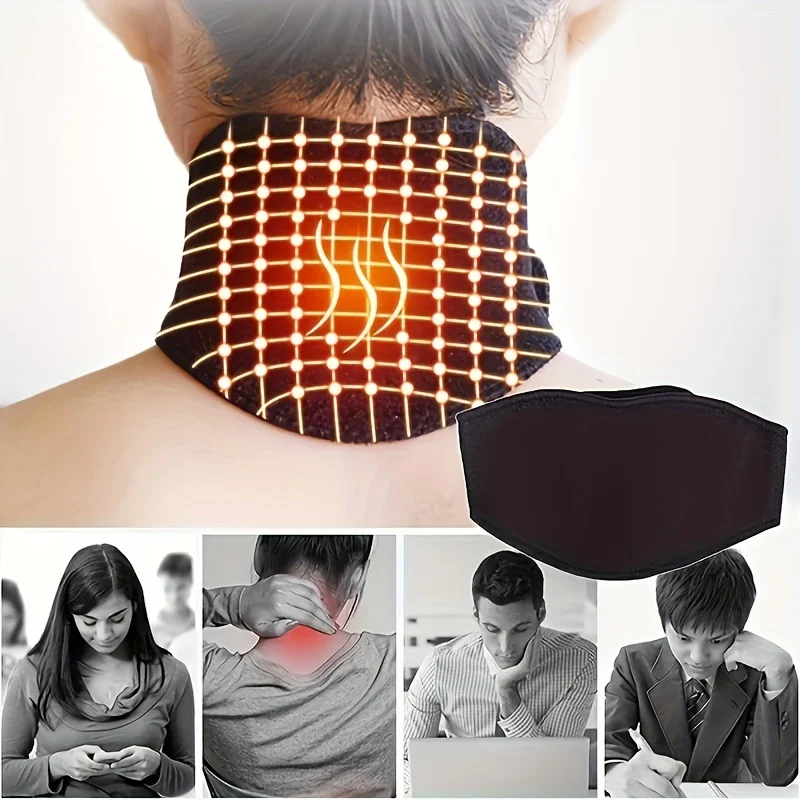 

Electric gas stone magnetic therapy neck brace -1 piece, self warming, unblocking meridians, promoting blood circulation