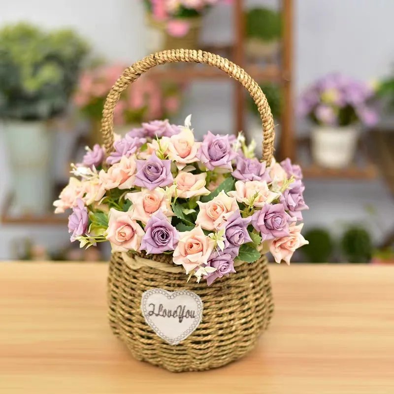 54 Wedding flower baskets Banquet living room flower arrangement flower baskets