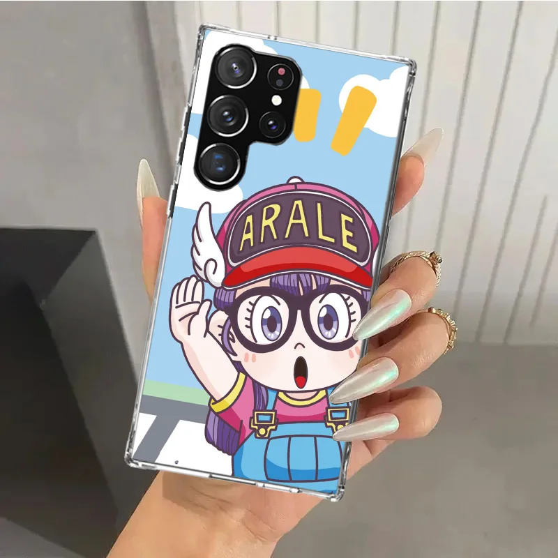 Dr Slump Arale Anime Phone Case for Samsung Galaxy S25 S24 S23 Ultra S22 S21 Plus S20 FE S10 + S10E S25U Soft Print Shell S24 S2