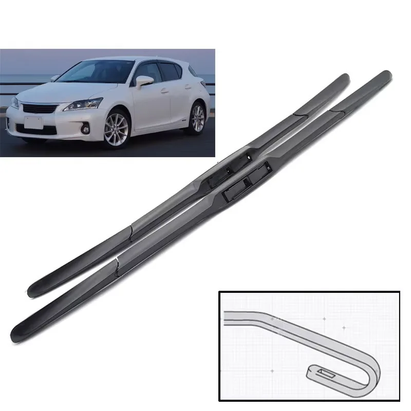 

Wiper Front Wiper Blades For Lexus CT200h ES350 GS350 GS450H Windshield Windscreen Clean Window Car Rain Brushes 26"+18"