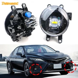 2 X 30W H11 Car Front Bumper Canbus LED Lens Fog Light DRL White Yellow For Toyota Camry SE XSE 2018 2019 2020 2021 2022 2023