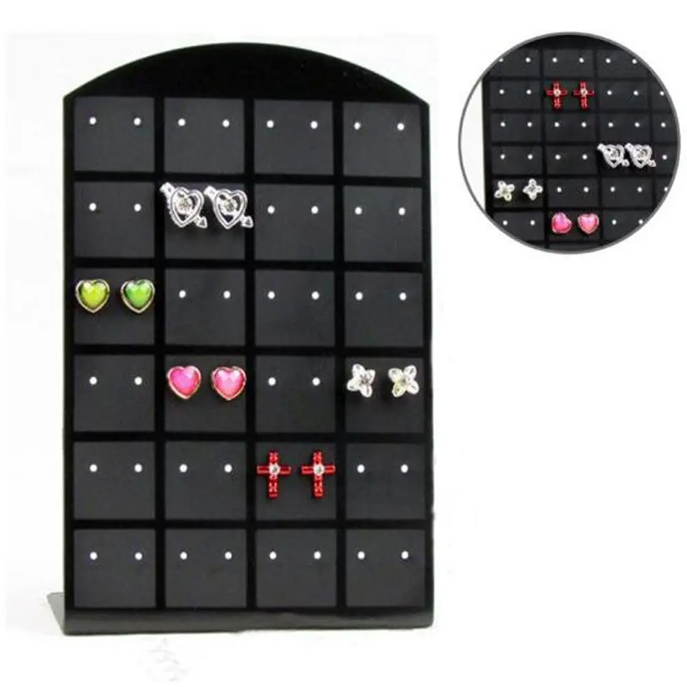 Charming 48/72 Holes Plastic Rack Earrings Jewelry Earrings Holder Display Stand Stand Display