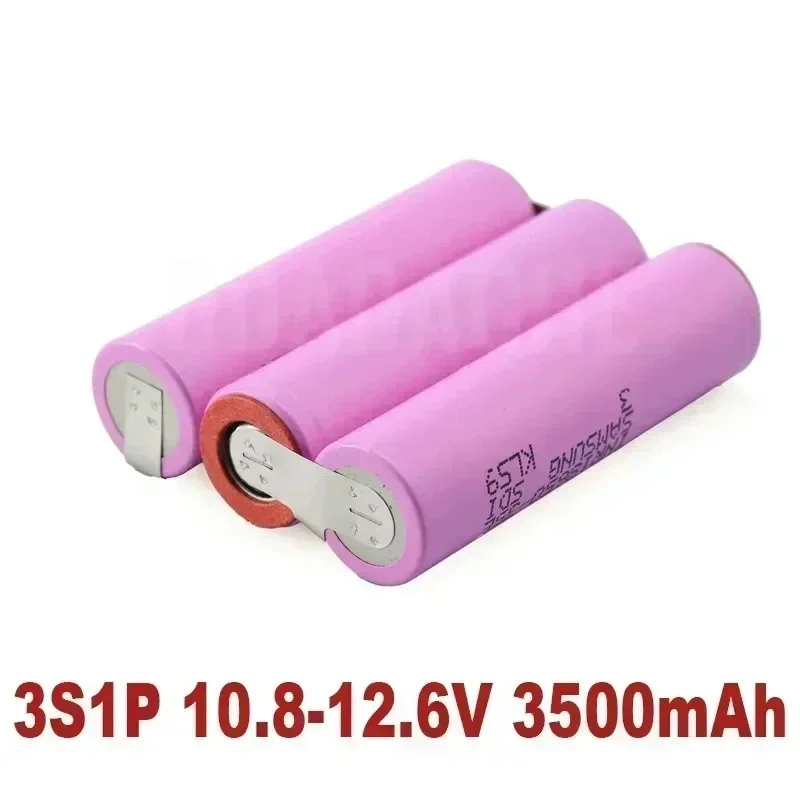 7.4V 12V 14.4V 18V 21V 25.2V 3500/7000mAh 18650 35E 2S1P-6S2P Suitable for screwdriver battery welding 18650 battery pack