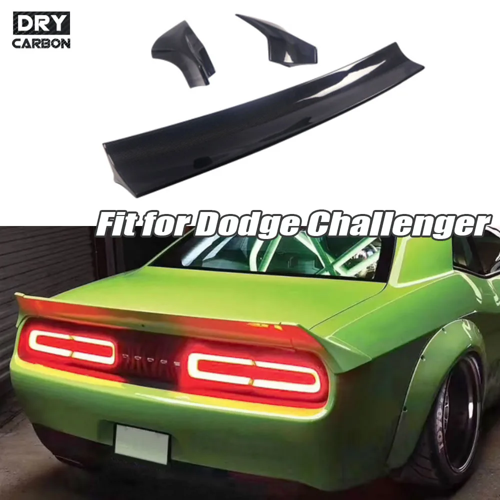 Alerón Trasero de Fibra de Carbono FRP Sin Pintar, Color Negro, Accesorios para Auto, para Dodge Challenger Estilo L Tuning