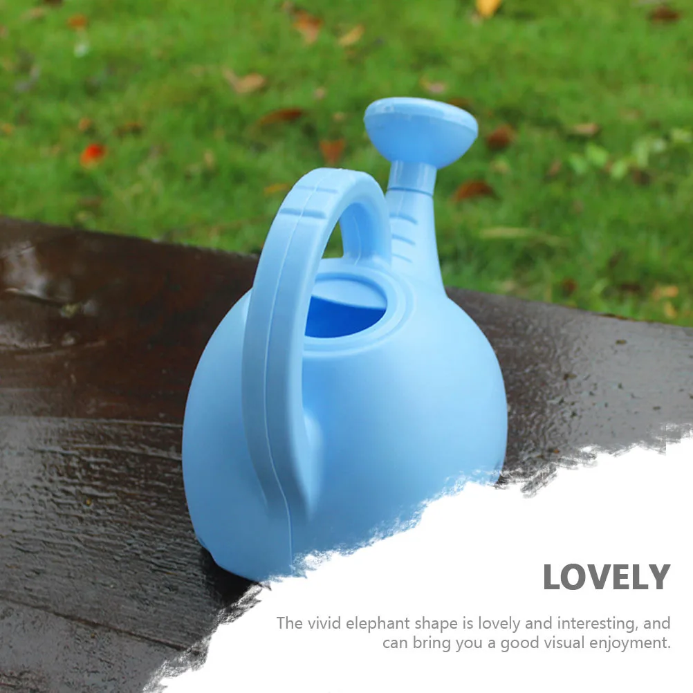 

Kids Small Cartoon Elephant Watering Can Adorable Design Large Capacity Watering Pot for Garden Plants Gardening Tool