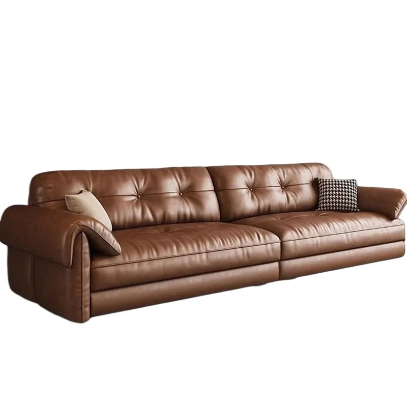 Designer Brown Living Room Sofas 3 Seater Luxury Floor Lazy Lounge Living Room Sofas Loveseat Modern Schlafsofa Bett Furniture