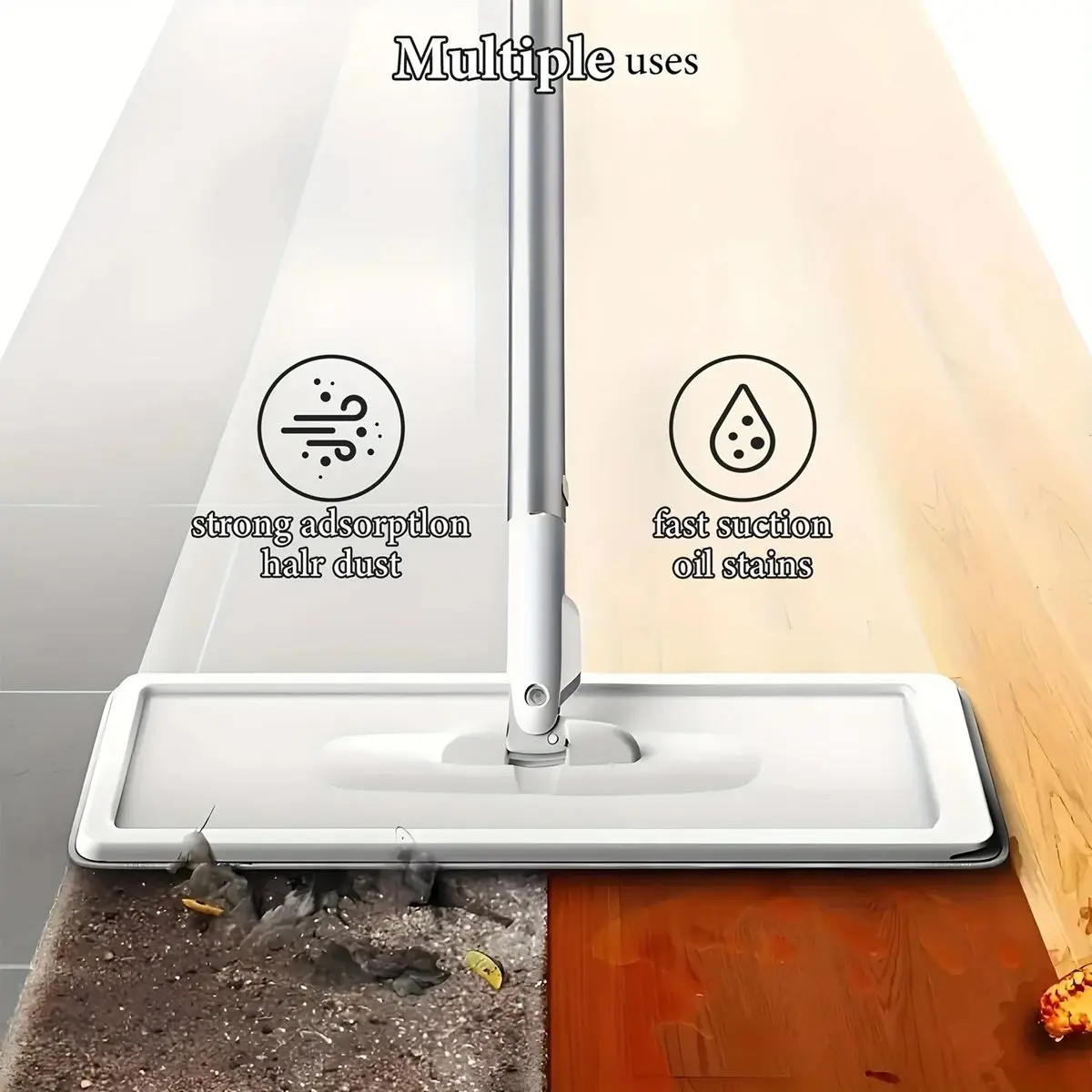Nuevo Juego de Cubeta y Mopa Mágica - Herramienta de Limpieza en Seco y Húmedo con Rotación de 360° para Pisos del Hogar, Cocina y Baño