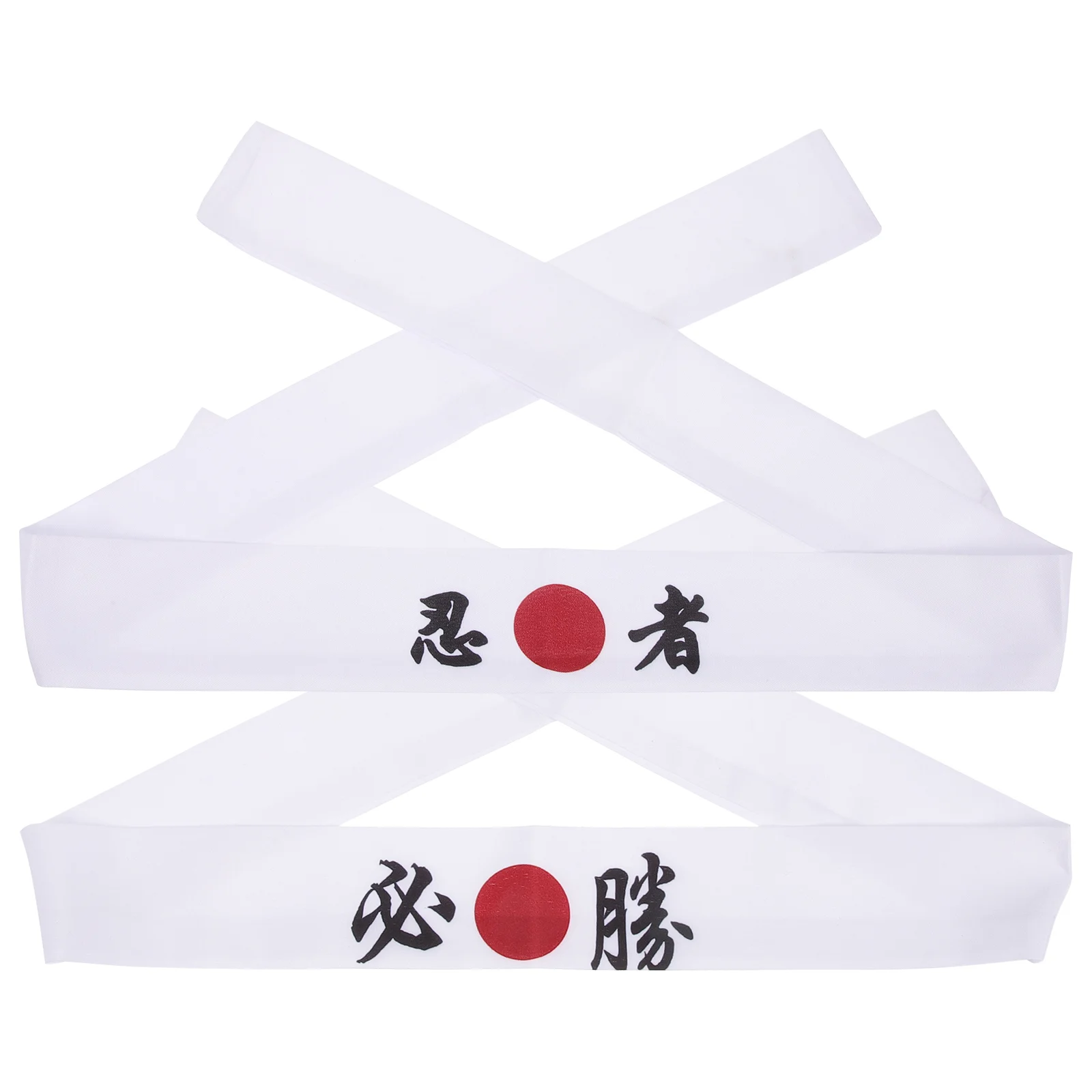 

2 Pcs Ninja Headband Safe Chef Karate Bohemian Kitchen Sushi Costume Wide Headbands for Women Different Sizes