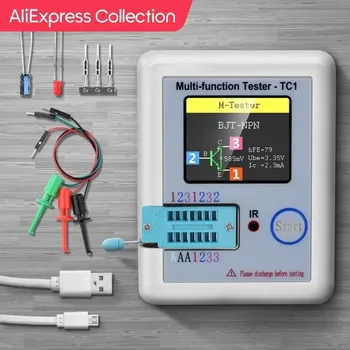 LCR TC1 1.8 inch TFT LCD Display Multimeter Transistor Tester Diode Triode Capacitor Resistance Test Meter