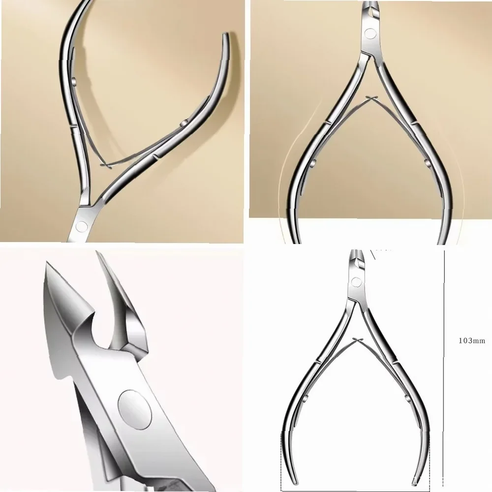 Professional Cuticle Scissors - Stainless Steel Nail Clipper & Dead Skin Remover