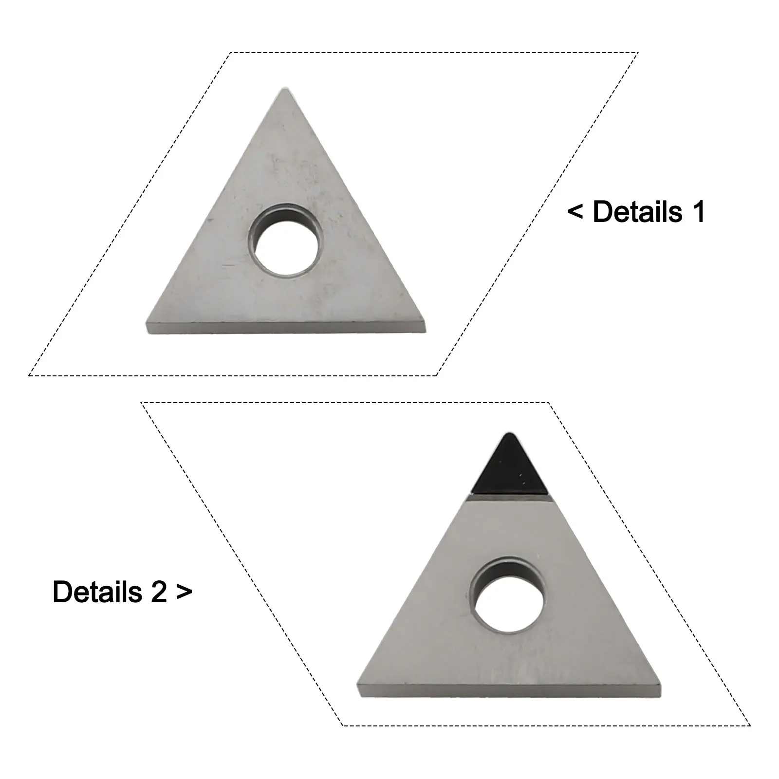 Durability Meets Precision Set Of Two TNMG160404 PCD Inserts Engineered For Effective Machining Of Various Metals