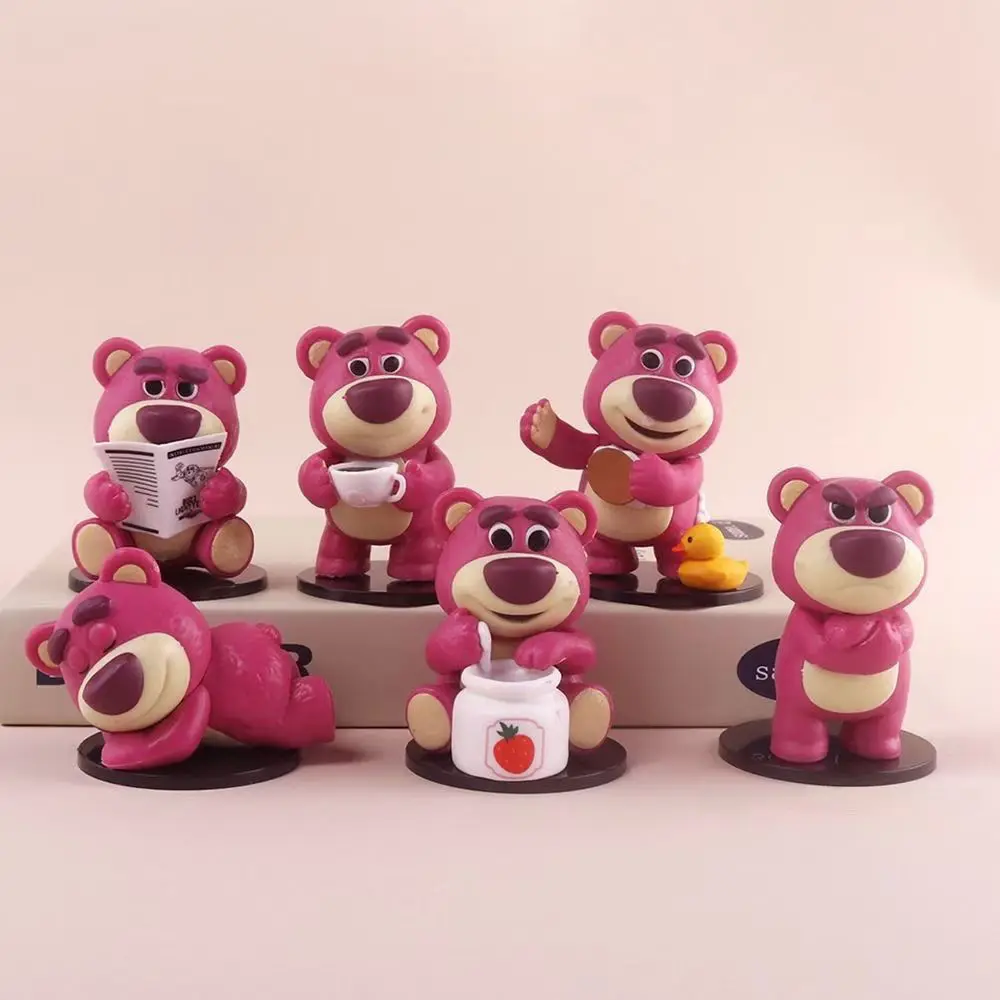 Disney Lotso Toy Story Afternoon Tea Surprise Blind Box Cartoon Trendy Handmade Doll Mysterious Box Car Desktop Ornament Gift