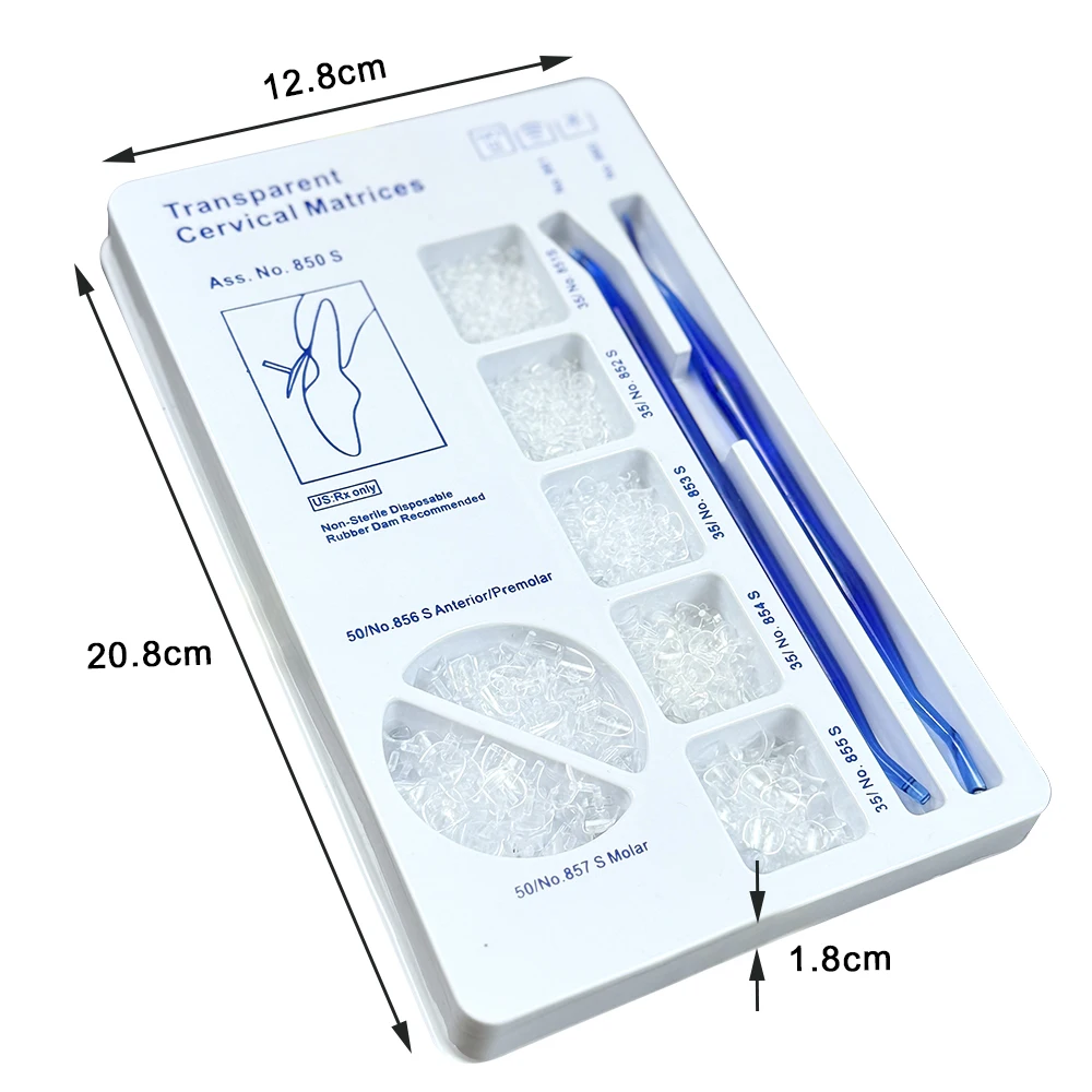 277 قطعة/المجموعة مصفوفة الأسنان عنق الرحم مركب اللثة ل كير نمط شفاف 850S طبيب الأسنان ملء المواد أدوات