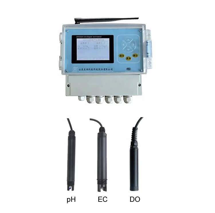 Aquaculture IoT Seedling/Process Water Quality  pH DO EC Sensors PC/Mobile APP Available