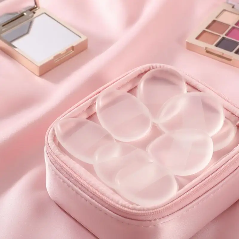 Silicone Makeup Sponge Transparent Makeup Foundation Sponge Non-Absorbing Water-Based Crystal Jelly BB Cushion Puff