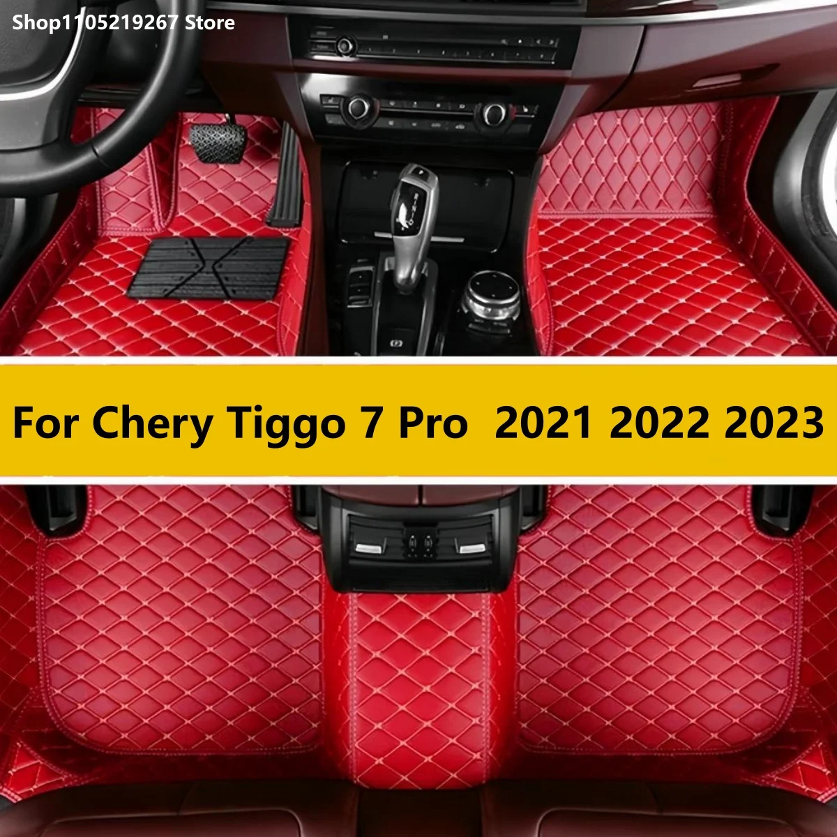 

Кожаный автомобильный коврик на заказ для Chery Tiggo 7 Pro 2021 2022 2023, автомобильные аксессуары, подушечки, автомобильный ковер для ног
