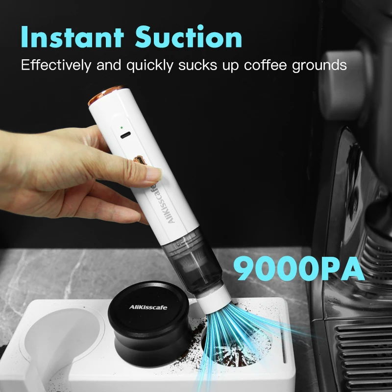 AliKisscafe Coffee Grounds Vacuum Cleaner Grinder Remover Powder Brush Portable Cleaning Tools Barista Tool Espresso Accessories view 3