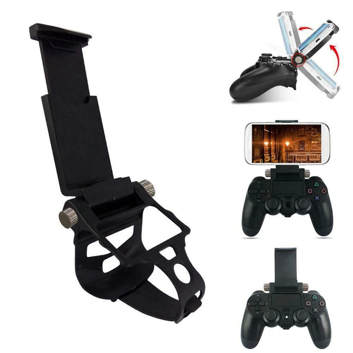 Soporte de Clip para juegos de teléfono móvil, soporte de abrazadera para PS4, DualShock 4, controlador de juego, Clip ajustable para Gamepad