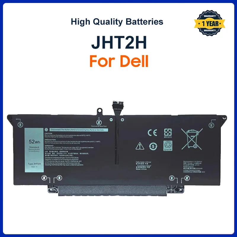 JHT2H 35J09 Laptop Battery for Dell Latitude 7310 7410 Series Notebook 0YJ9RP 009YYF 07CXN6 04V5X2 0HRGYV 11.4V 39WH