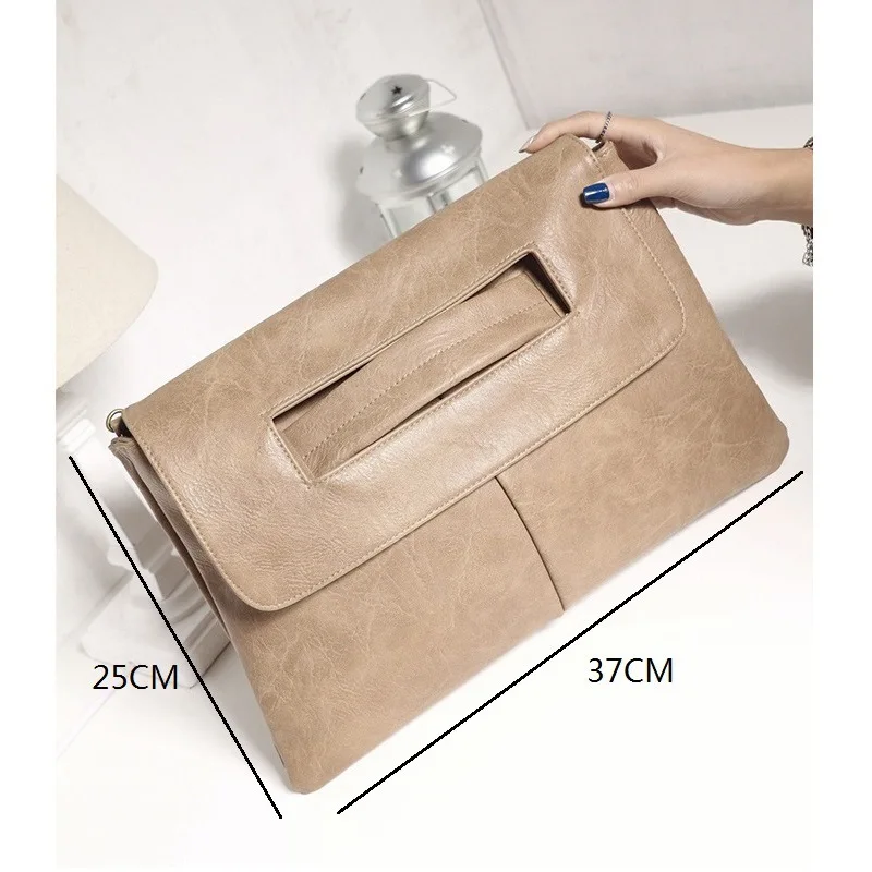 New Arrival PU Crossbody Bag Women's Large Capacity Single Strap Cover Clutch Bag Fashion Design Attendance Bags