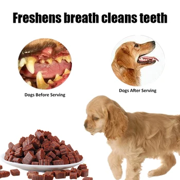 Diced Beef Particles Appetising Digestive Nutritious Delicious Chewy Training Rewards for Adult Dog Puppies Premium Beef Snack 5