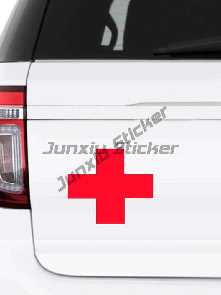 

Car Sticker RED MEDICAL CROSS Waterproof Vinyl Decal Car Accessories Pegatinas Para Coche DIY Car Styling