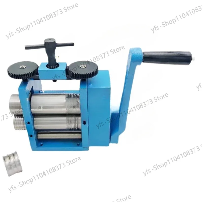 Manual Jewelry Rolling Mill Machine Semicircle Press for Cold Rolling Metal Nuggets Pressing Jewelry Making