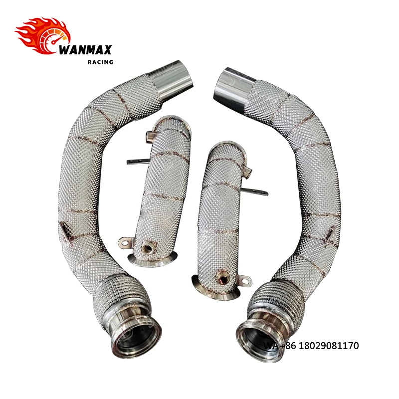 

Высокопроизводительные передние тестовые патрубки для X5M F95 X6M F96 2019-2023 годов выпуска, из нержавеющей стали, с термозащитной лентой