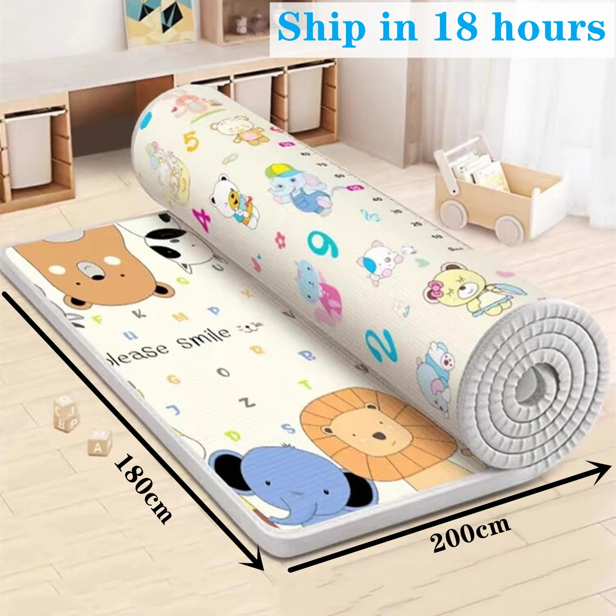 New Non-toxic Environmentally Friendly Thick Baby Crawling Play Mats Folding Mat Carpet Play Mat for Children's Safety Rug Gifts